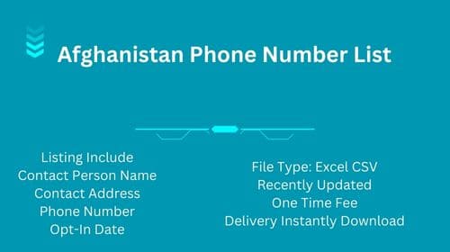 Afghanistan Phone Number List