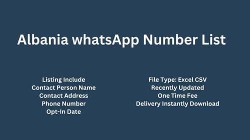 Albania whatsapp number list