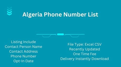 Algeria Phone Number List