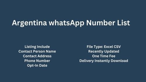 Argentina whatsapp number list