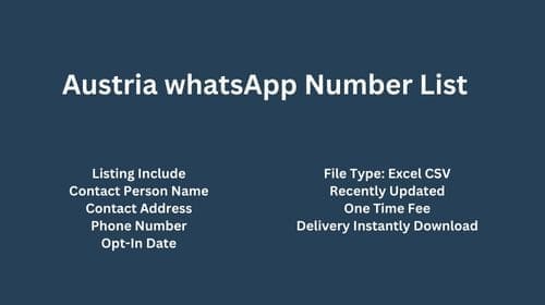 Austria whatsapp number list