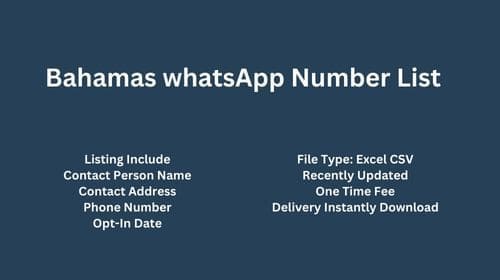 Bahamas whatsapp number list