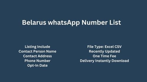 Belarus whatsapp number list