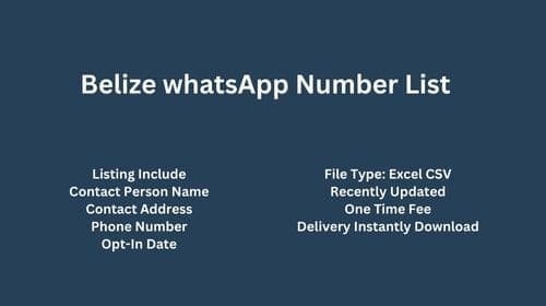 Belize whatsapp number list