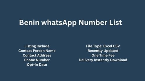 Benin whatsapp number list