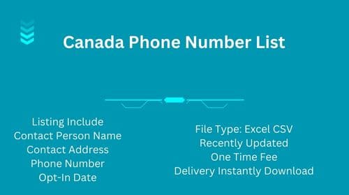 Canada Phone Number List