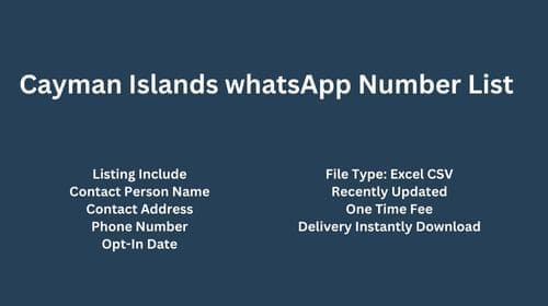 Cayman Islands whatsapp number list