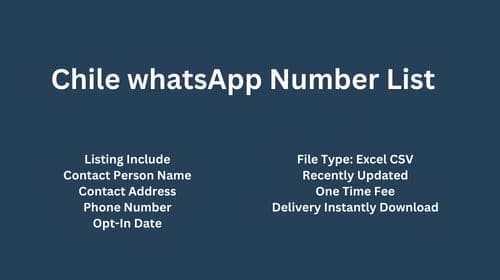 Chile whatsapp number list