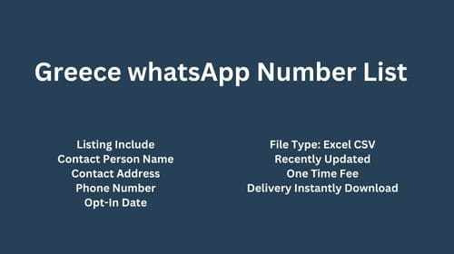 Greece WhatsApp Number List