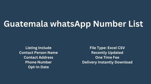 Guatemala WhatsApp Number List