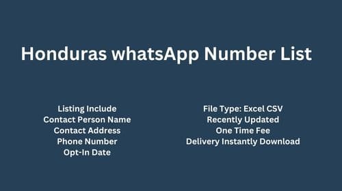 Honduras WhatsApp Number List