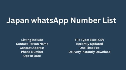 Japan WhatsApp Number List