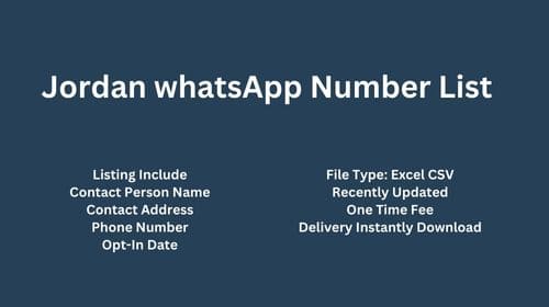 Jordan WhatsApp Number List