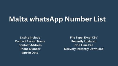 Malta WhatsApp Number List