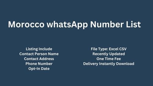 Morocco WhatsApp Number List