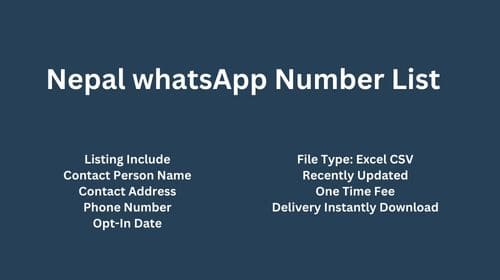 Nepal WhatsApp Number List