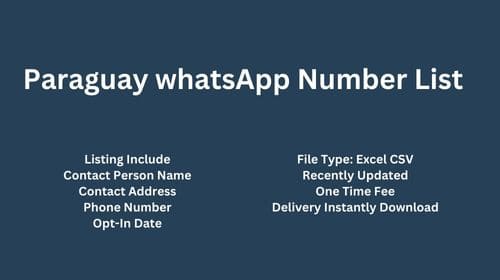 Paraguay WhatsApp Number List