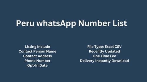 Peru WhatsApp Number List