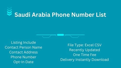 Saudi Arabia Phone Number List