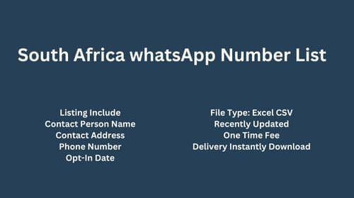 South Africa WhatsApp Number List