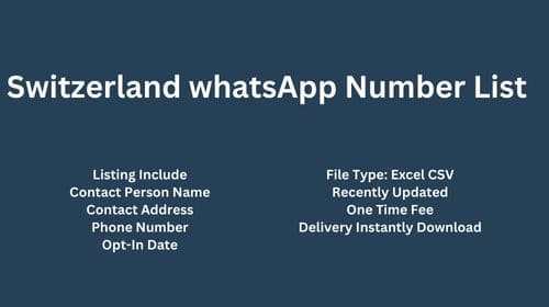 Switzerland WhatsApp Number List