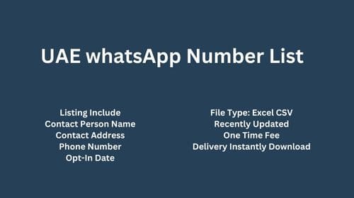 UAE WhatsApp Number List