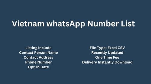 Vietnam WhatsApp Number List